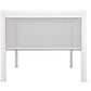 GazeboMate Retractable White Privacy Screen Suits Louvered Gazebos 2M, 3M & 4M