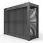 GazeboMate BBQ Shelter – Freestanding Aluminium Louver Roof with LED Lighting & Privacy Blind