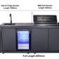 Compact Series Rockpool Black 4B Drop In BBQ Inc sintered stone Benchtops, Aluminium Cabinets, Weather Resistant, Fridge & Sink