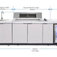Rockpool 6B Drop In BBQ Kitchen Package Inc sintered stone benchtops, Aluminium Cabinets, Weather Resistant, Fridge & Sink