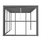 GazeboMate Pergola Transparent Sliding Door | Suits 4M GazeboMate Louvered Gazebo