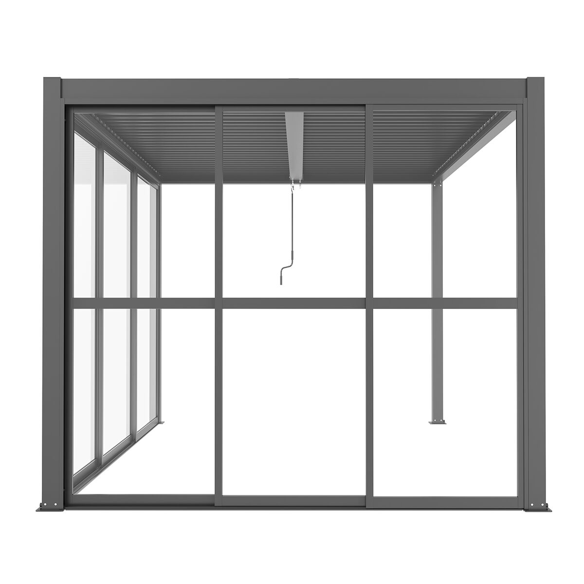 GazeboMate Pergola Transparent Sliding Door | Suits 4M GazeboMate Louvered Gazebo