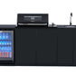 Grill King Signature Series Outdoor BBQ Kitchen Package | Black Stone Benchtop, Black Alloy Cabinets Inc 4 Burner Drop-In BBQ