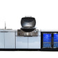 Rockpool White BBQ Cabinet Module Suit Weber Family Q Built In Premium Gas BBQ (Q3600) - Outdoor Kitchen