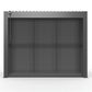 GazeboMate BBQ Shelter – Freestanding Aluminium Louver Roof with LED Lighting & Privacy Blind