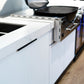 Rockpool White BBQ Cabinet Module Suit Weber Family Q Built In Premium Gas BBQ (Q3600) - Outdoor Kitchen
