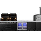 Element Twin Hood 8 Burner Outdoor BBQ Kitchen: High Grade 304 SS + White Stone 3.7 | 2DR Fridge + Sink + Wok Burner