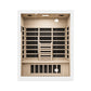 BJØRN 3 PERSON WHITE DESIGNER SAUNA PERSON INFRARED SAUNA LED, BLUETOOTH