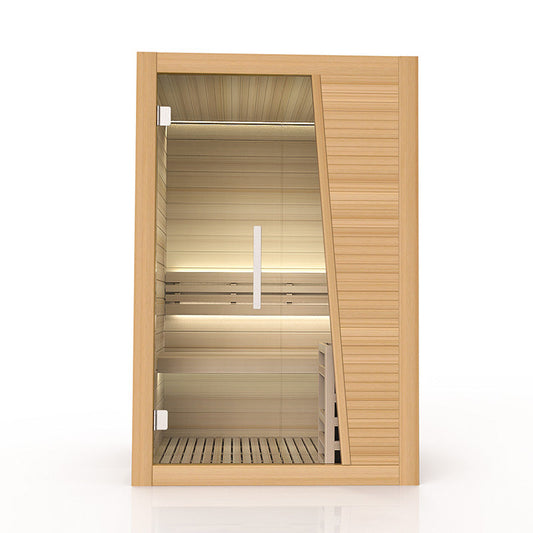 BJØRN 2 PERSON SAUNA PERSON INFRARED SAUNA LED, BLUETOOTH, CEDAR WOOD
