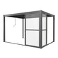 GazeboMate Pergola Transparent Sliding Door | Suits 4M GazeboMate Louvered Gazebo