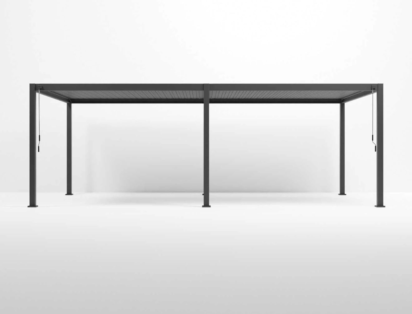 GazeboMate 4M x 6M Semi Permanent Louvered Gazebo Monument Aluminium Heavy Duty Wind Resistant