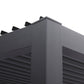 GazeboMate 3x4M Wall Mounted Louvered Gazebo Aluminium Pergola Monument Heavy Duty Wind Resistant