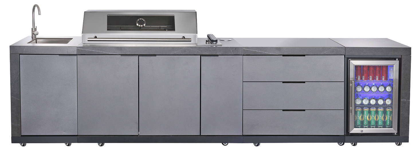 Charcoal 3 Draw Storage Suits Charcoal Teppanyaki Grills