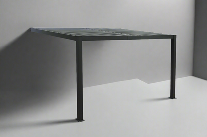 test rey 1 GazeboMate 3x4M Wall Mounted Louvered Gazebo Aluminium Pergola Monument Heavy Duty Wind Resistant