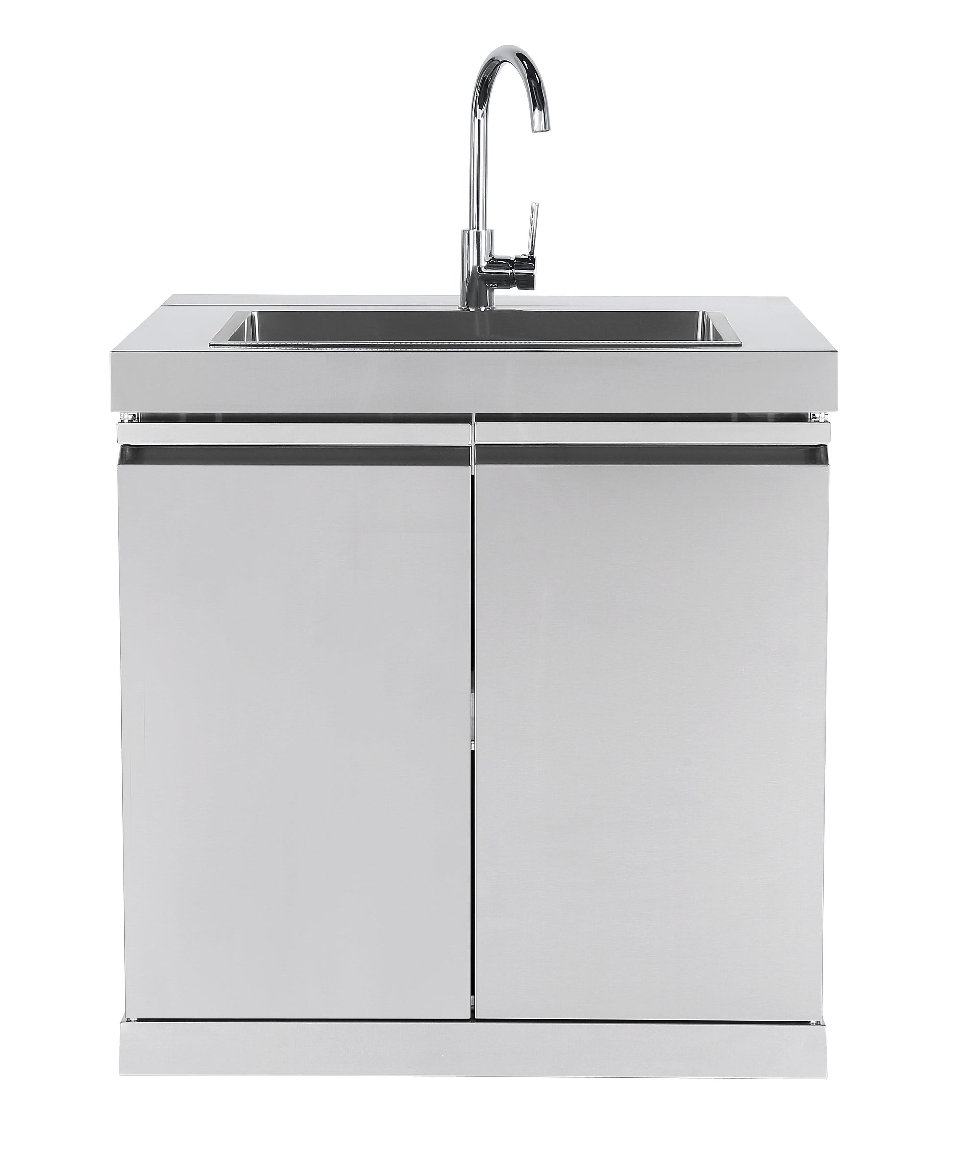 Hurricane 6-Burner Outdoor Kitchen 304 Stainless Steel BBQ Package Inc Triple Fridge, Sink, 3 Drawer Storage, Side Wok & Rear Infrared Burner