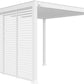 Aluminium Slat Panel Louvered Wall WHITE