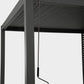 GazeboMate Combo Deal: Charcoal 3.6M x 7.2M Louvered Gazebo + Charcoal Privacy Screen