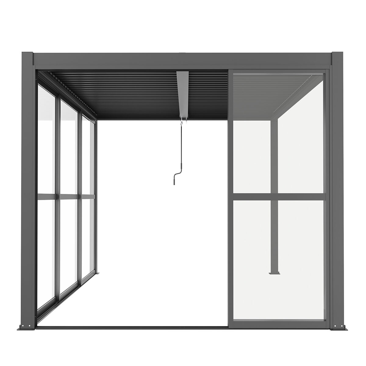 GazeboMate Pergola Transparent Sliding Door | Suits 4M GazeboMate Louvered Gazebo