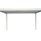 GazeboMate 4x4M Semi Permanent Louvered Gazebo Aluminium Pergola White Heavy Duty Wind Resistant