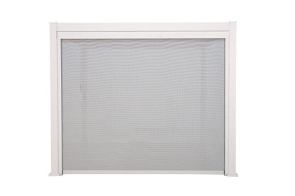 test rey 1 GazeboMate Retractable White Privacy Screen Suits Louvered Gazebos 2M, 3M & 4M