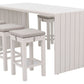 Niagra 7-Piece Outdoor Bar Set Aluminium WHITE