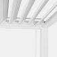 GazeboMate White 3.6M x 7.2M Semi Permanent Louvered Gazebo Aluminium Pergola Monument Heavy Duty Wind Resistant