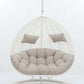 WHITE DOUBLE SEATER HANGING EGG CHAIR