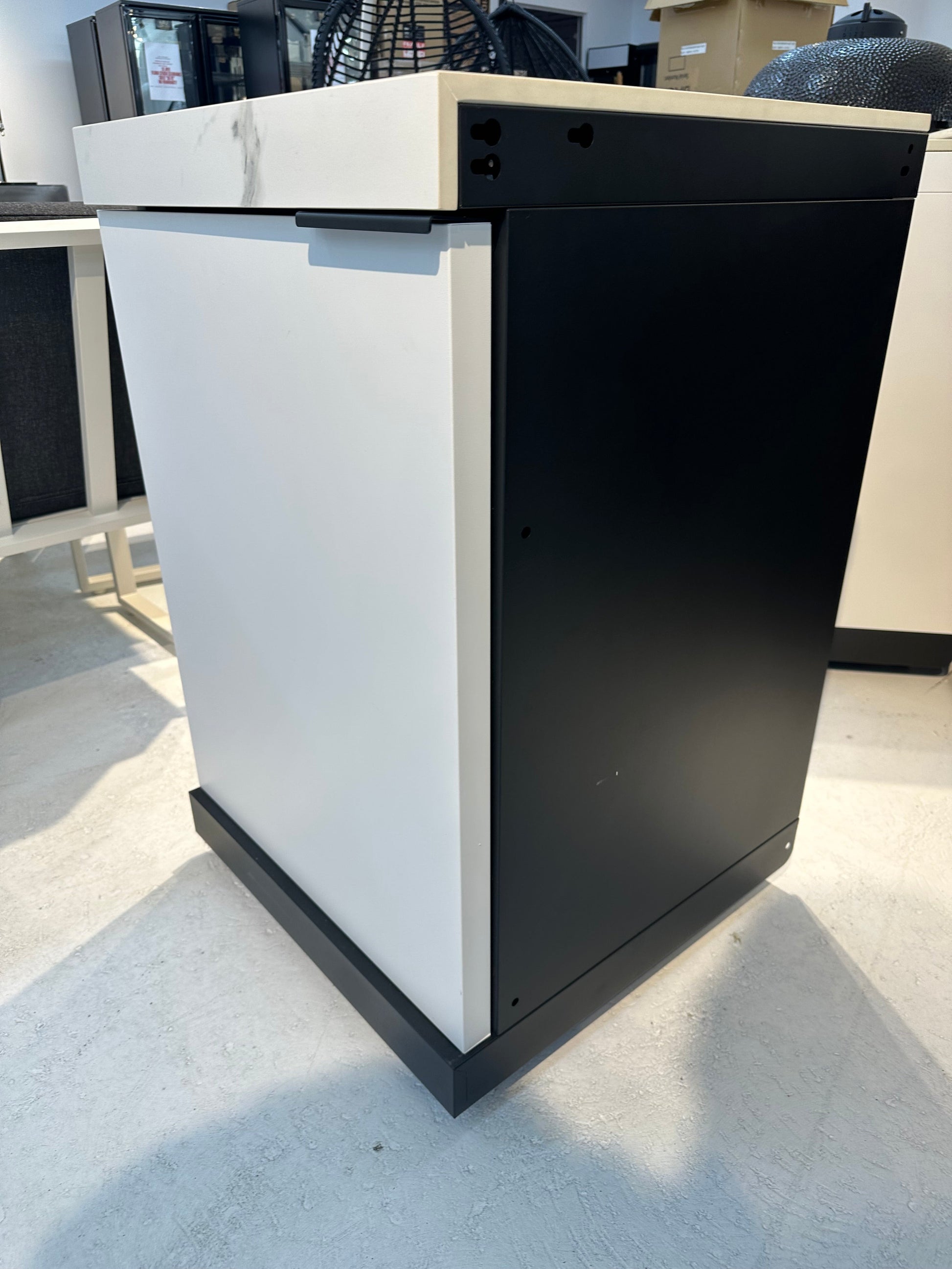 Storage Cabinet 1DR Suits Rockpool White Non Waterfall Edge