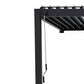 GazeboMate Monument 3M x 6M Semi Permanent Louvered Gazebo Aluminium Pergola Monument Heavy Duty Wind Resistant