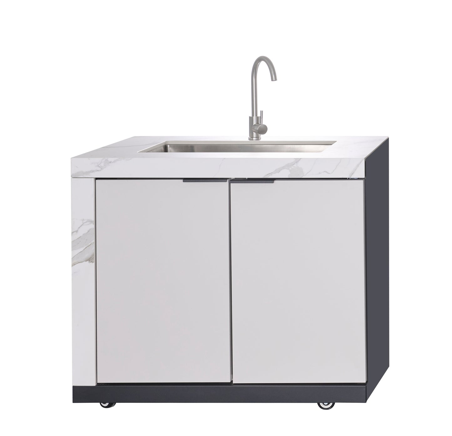 Rockpool 4B Drop In BBQ Kitchen Inc sintered stoneBenchtops, Aluminium Cabinets, Weather Resistant, Fridge & Sink