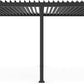 GazeboMate Monument 3.6M x 7.2M Semi Permanent Louvered Gazebo Aluminium Pergola Monument Heavy Duty Wind Resistant