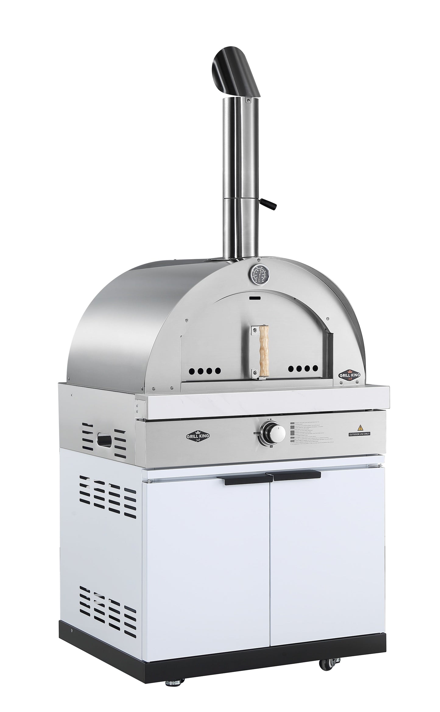22” Gas Pizza Oven Module: Rockpool White Stone (Pizza Oven Module Only - BBQ Sold Seperate)