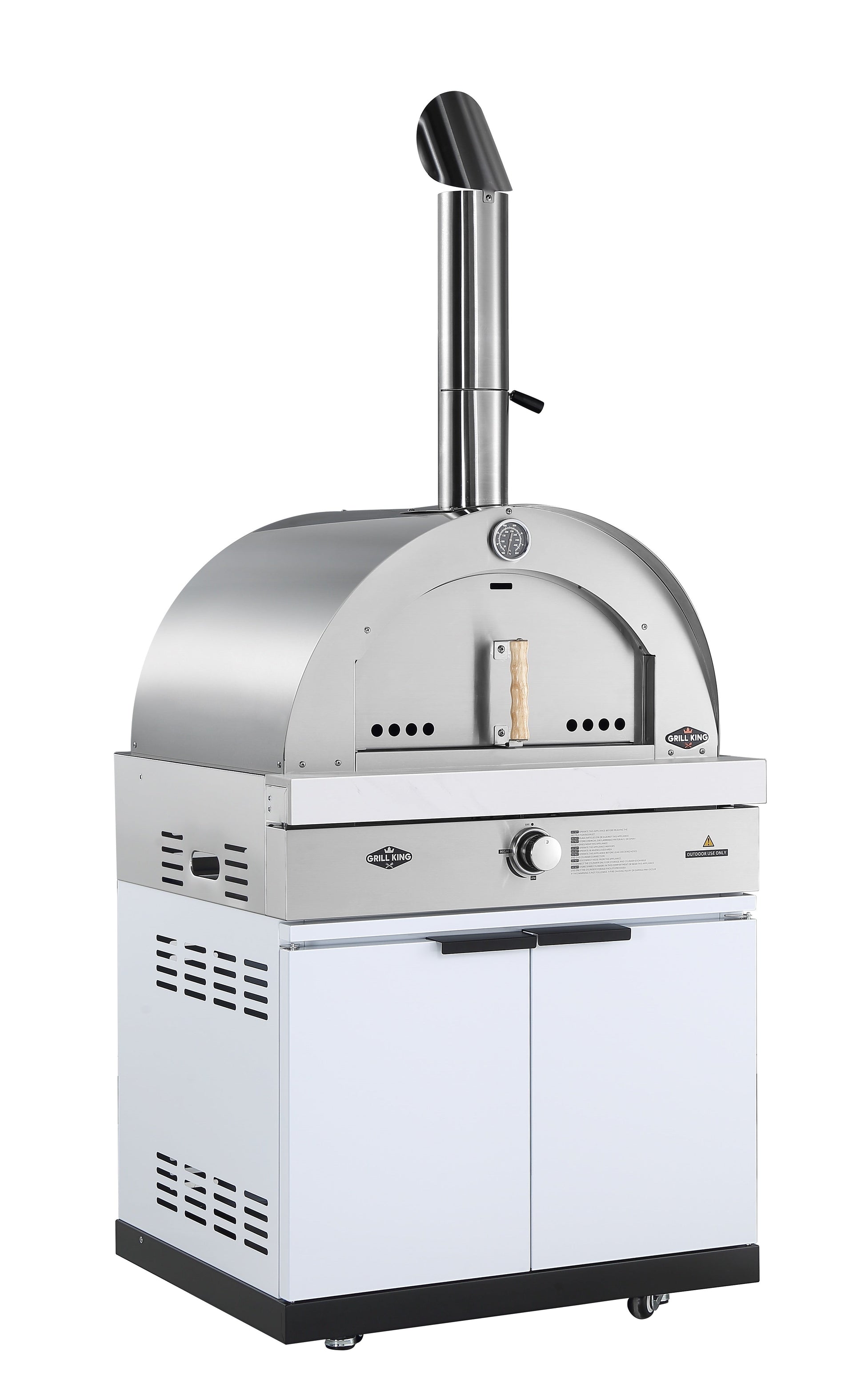 22” Gas Pizza Oven Module: Rockpool White Stone (Pizza Oven Module Only - BBQ Sold Seperate)
