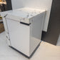 Ex Display Marble Look Stone Finish 1 Door Cabinet Waterfall Edge Custom Built Aluminum Cabinet