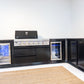 L Shape Black 304SS 4 Burner + Wok BBQ Kitchen Inc Wok & Rear Infrared Burner, Fridge & Sink
