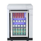 Rockpool White 4B + Wok: Designer Outdoor BBQ Kitchen Package Inc 2DR Fridge, 2DR Sink, 3 Draw Storage, Rear Infrared