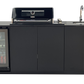 Grill King Signature Series 6 Burner Outdoor BBQ Kitchen Package – Black Stone Benchtop, Black Aluminium Cabinets, Built-In BBQ + Rotisserie