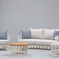 Maximus Aluminium Outdoor 4 Piece Lounge Set | White Aluminium + Cusions