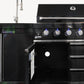Macelleria Professional 6 Burner Outdoor Kitchen BBQ | Black High Grade #304 Stainless Steel