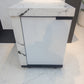 Ex Display Marble Look Stone Finish 1 Door Cabinet Waterfall Edge Custom Built Aluminum Cabinet