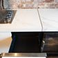 White Stone 4B Drop In BBQ Kitchen Package with Stone Benchtops, Hampton Waterfall Design