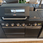 Floor Stock Rockpool 4 Burner + Wok BBQ Kitchen Package | Inc Sink + 208L Bar Fridge