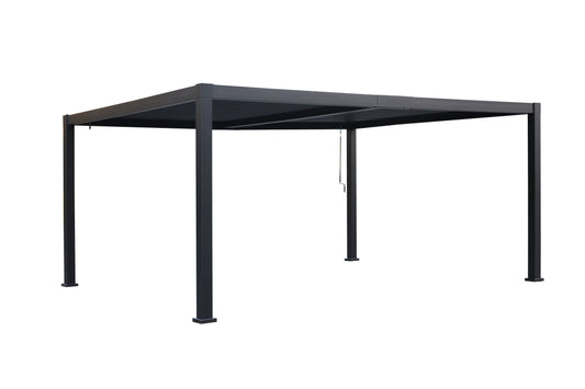 GazeboMate 4M x 5M Semi Permanent Louvered Gazebo Monument Aluminium Heavy Duty Wind Resistant