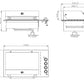 Grill King 4 Burner Drop In Raised Hood BBQ | 304 Grade Designer Stainless Steel Drop In Unit