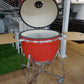 Grill King 27” White Kamado Ceramic Charcoal Grill With Trolley & Side Tables