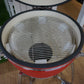 Grill King 27” White Kamado Ceramic Charcoal Grill With Trolley & Side Tables