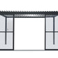 GazeboMate Pergola Transparent Sliding Door | Suits 4M GazeboMate Louvered Gazebo