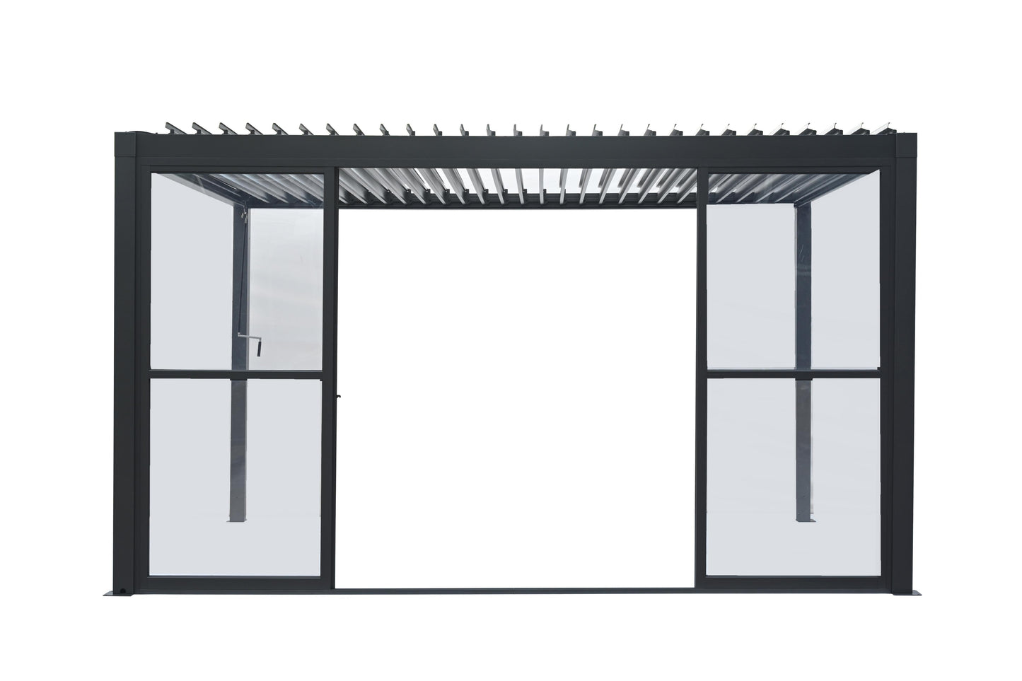 GazeboMate Pergola Transparent Sliding Door | Suits 4M GazeboMate Louvered Gazebo