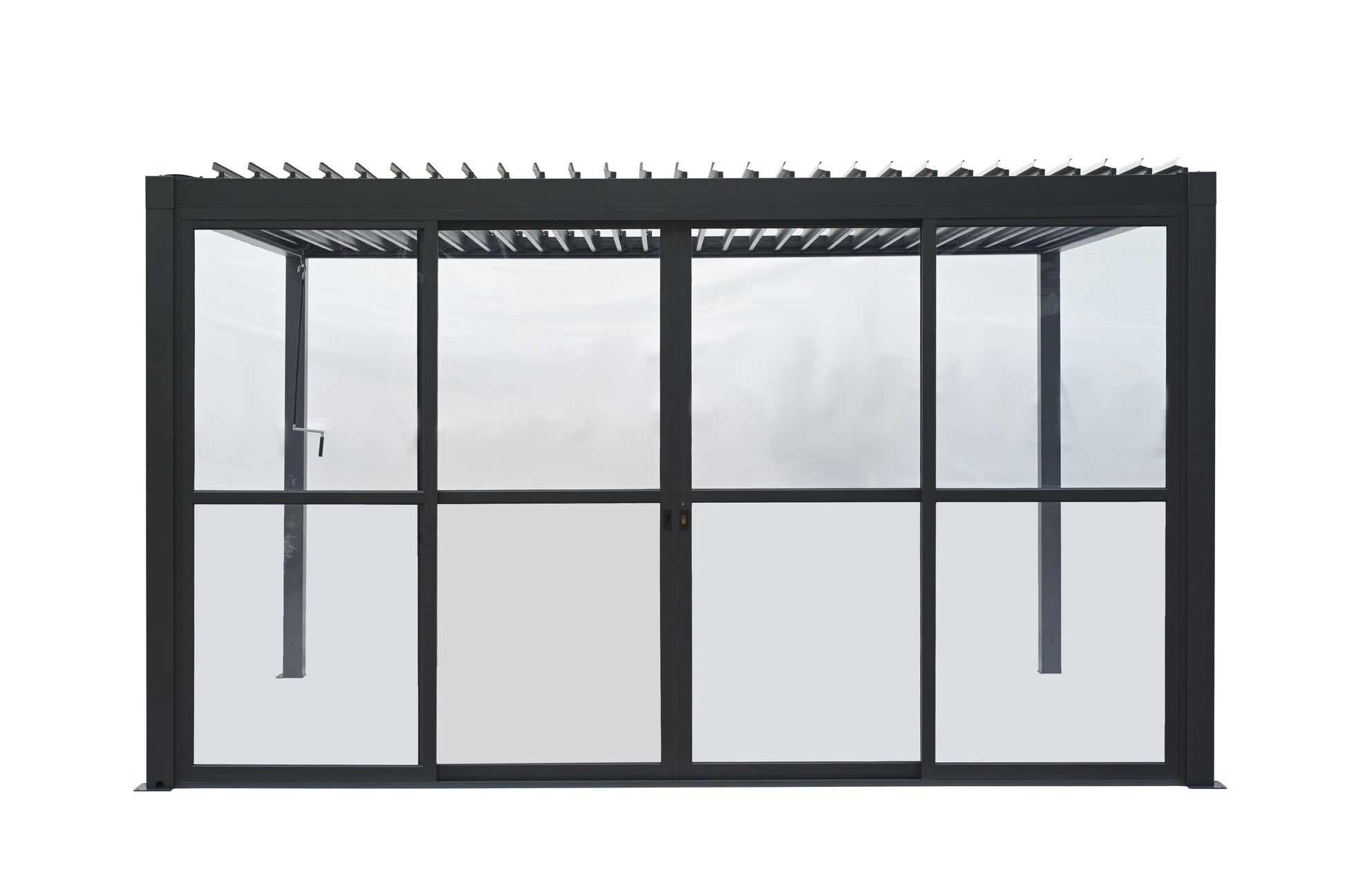 GazeboMate Pergola Transparent Sliding Door | Suits 4M GazeboMate Louvered Gazebo