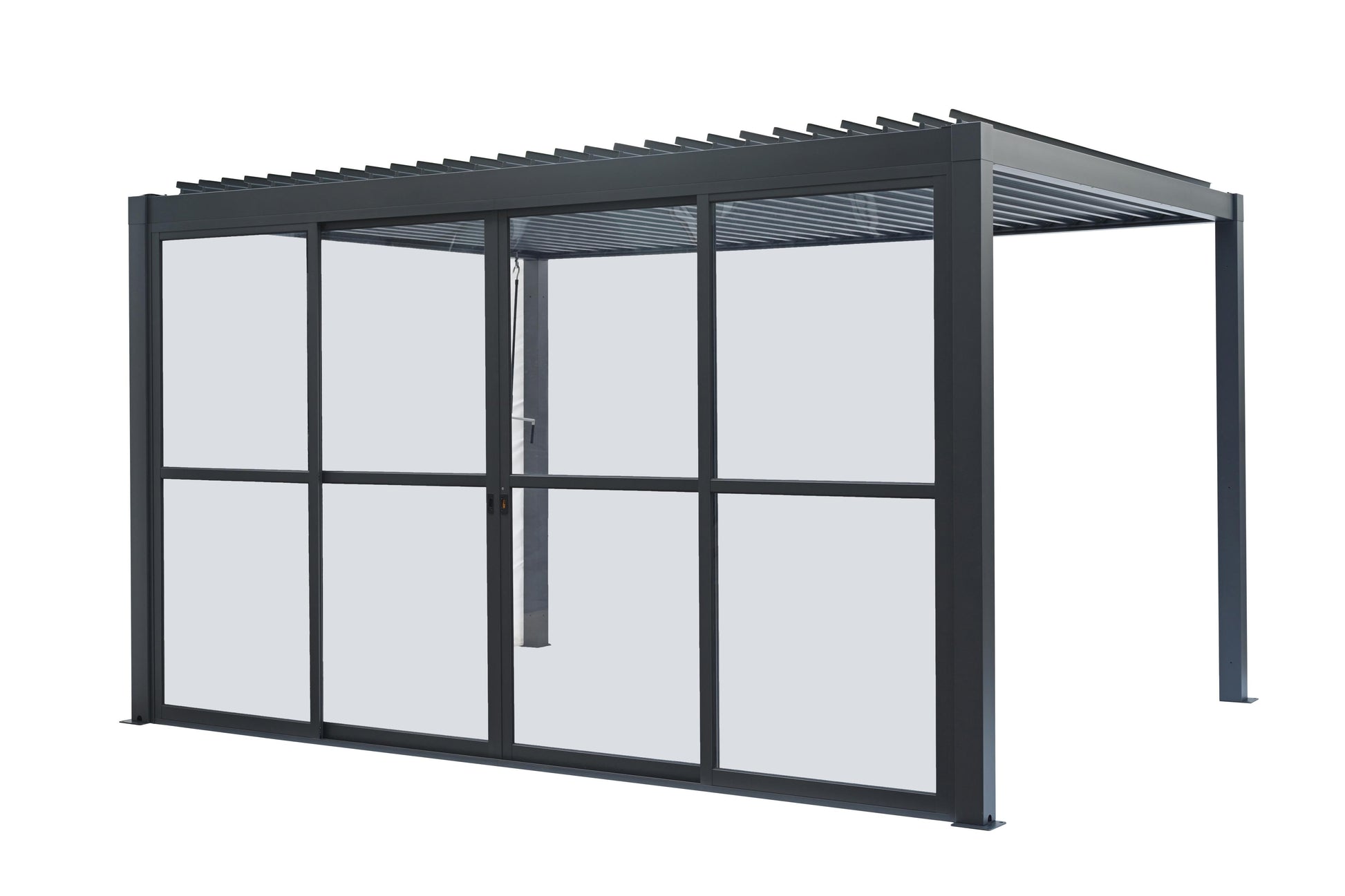 GazeboMate Pergola Transparent Sliding Door | Suits 4M GazeboMate Louvered Gazebo